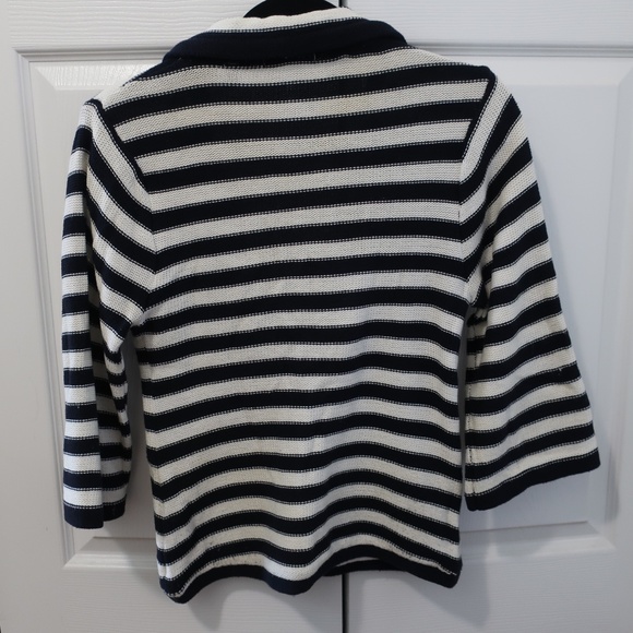 525 America Knit Blazer Stripe Sweater S - Picture 2 of 3